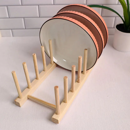 Wooden Dish Drying Rack