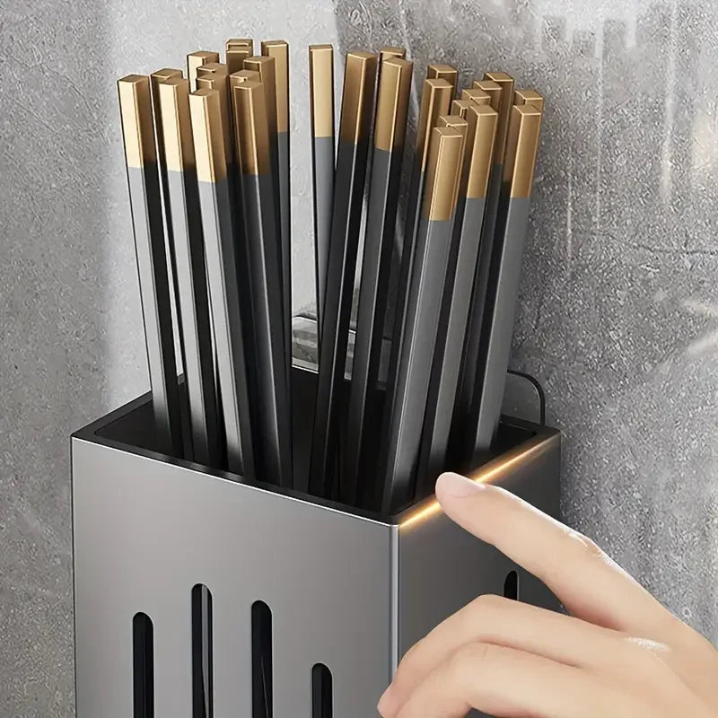 Wall-Mounted Utensil Holder